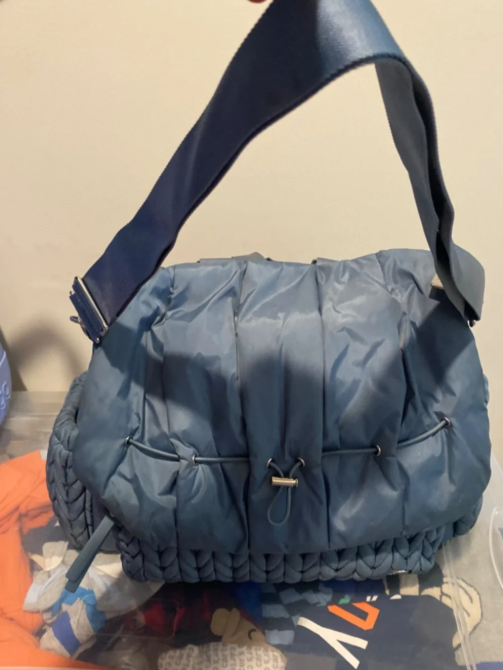 Happ Brand Diaper bag in ash blue